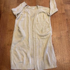 Daphnea long cardigan with front pockets